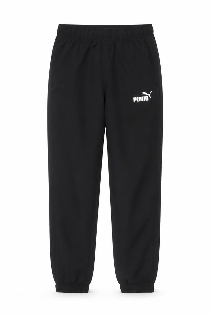 Front view of Puma Men's Black Jogger Trousers, size S, Regular Fit