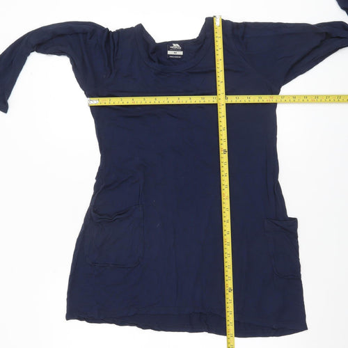 Trespass Womens Blue Long Sleeve Viscose Tunic Top Size M