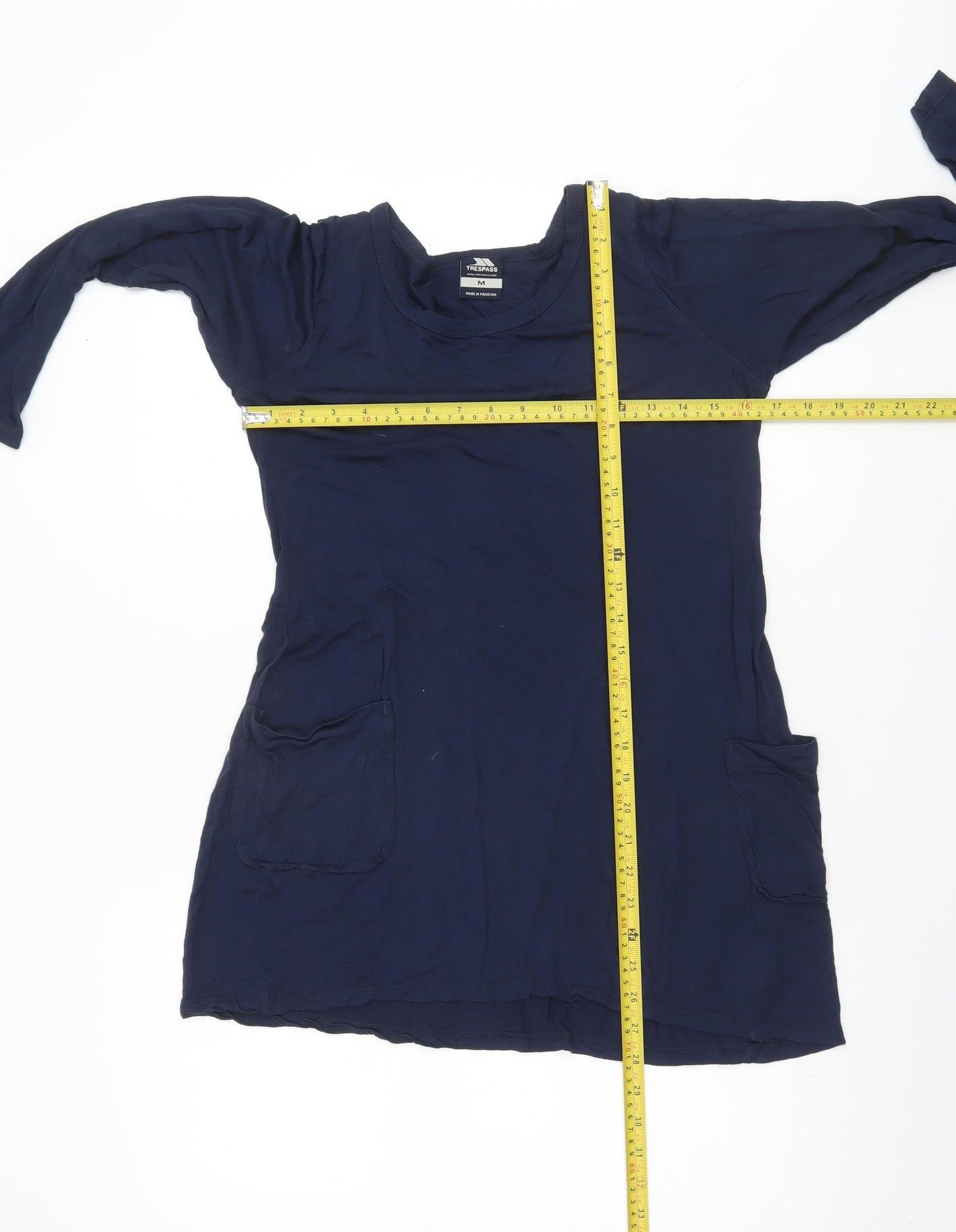 Trespass Womens Blue Long Sleeve Viscose Tunic Top Size M