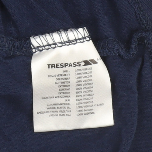 Trespass Womens Blue Long Sleeve Viscose Tunic Top Size M