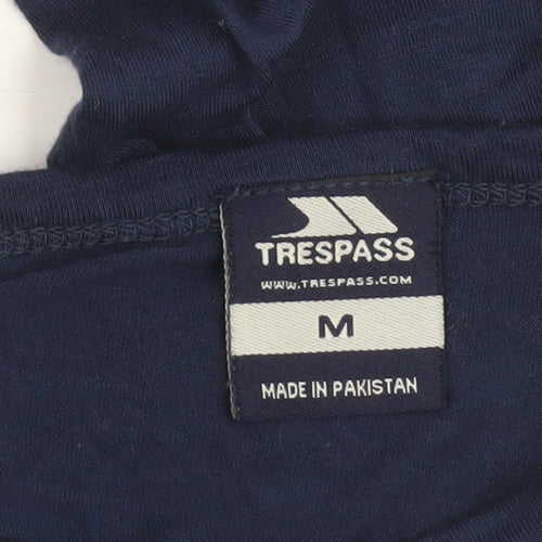 Trespass Womens Blue Long Sleeve Viscose Tunic Top Size M