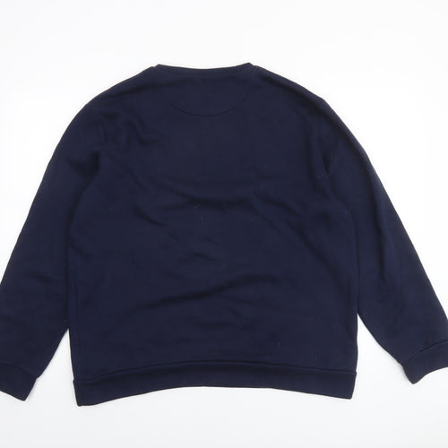 Etro Men’s Blue XL Crew Neck Graphic Tiger Sweatshirt Made in Italy