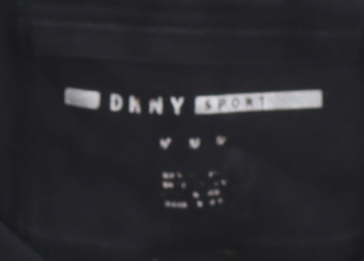 DKNY Women Black Ankle Leggings Size M Sport Stretch Activewear