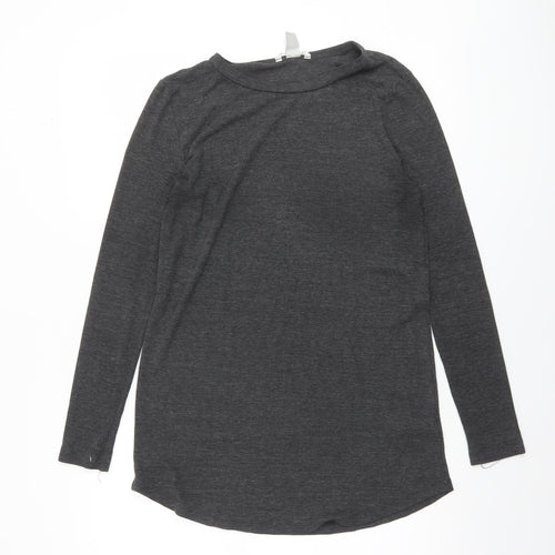 H&M Womens Grey Long Sleeve Basic Jersey T-Shirt Size L