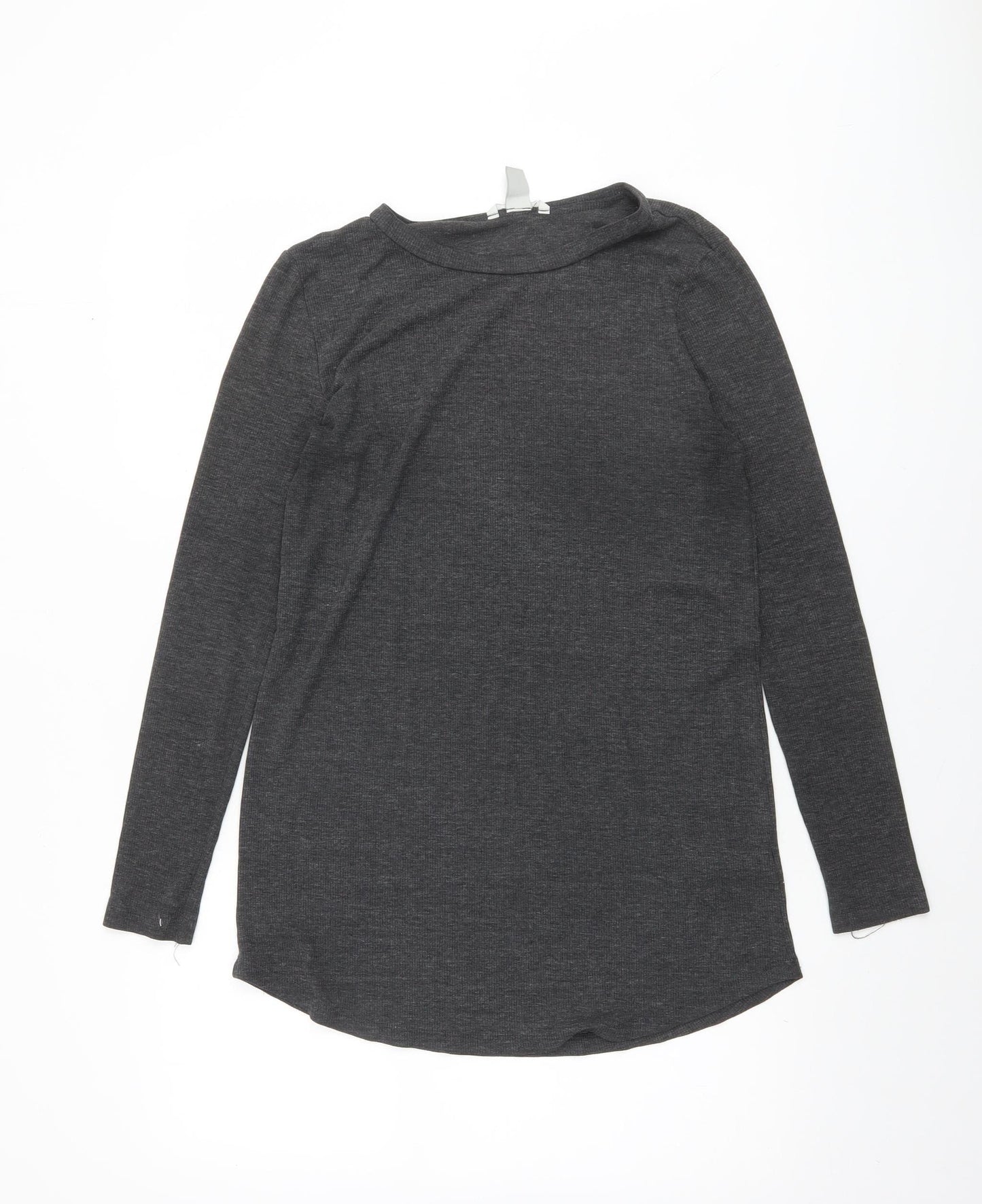 H&M Womens Grey Long Sleeve Basic Jersey T-Shirt Size L