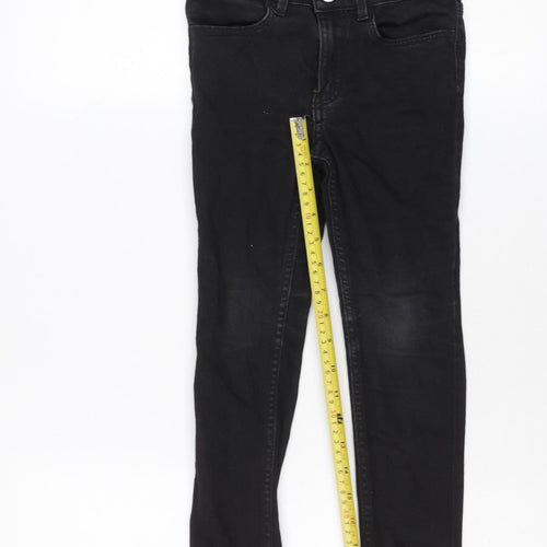 &Denim Boys Black Skinny Fit Jeans 6 Years Adjustable Waist