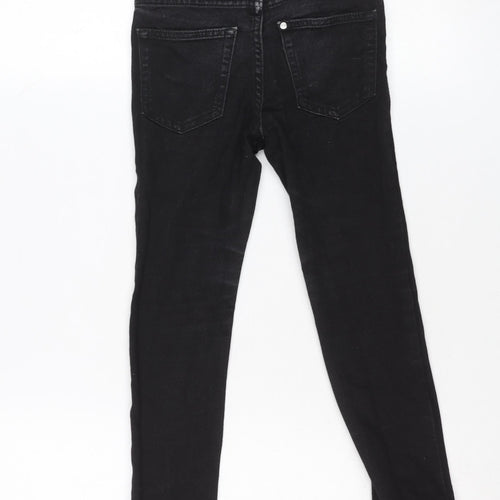 &Denim Boys Black Skinny Fit Jeans 6 Years Adjustable Waist