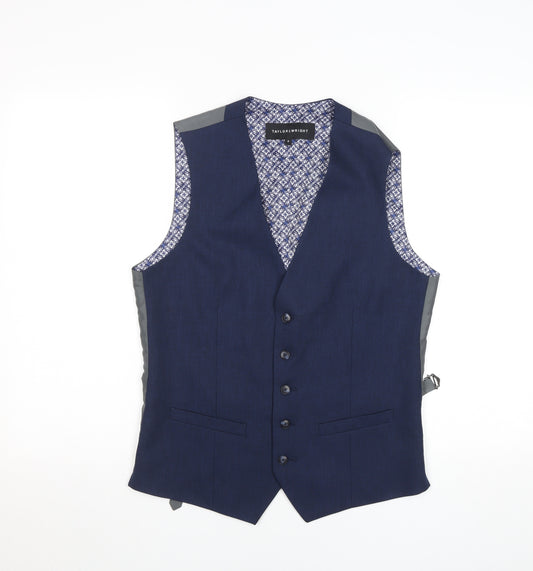 Taylor & Wright Men's Blue Classic Waistcoat Size S 36in
