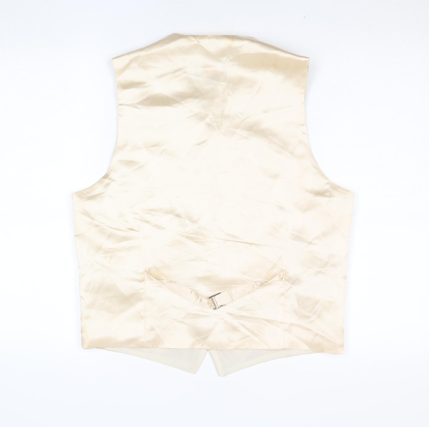 Young's Formalwear Men's Ivory Geometric Waistcoat M Wedding