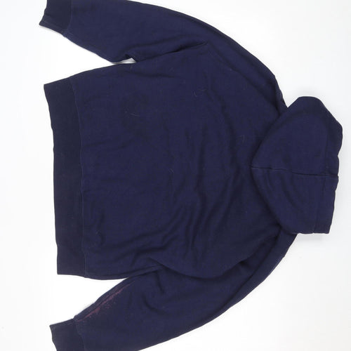 TOG24 Men's Blue Pullover Hoodie L Graphic Print Outdoor Sweatshirt