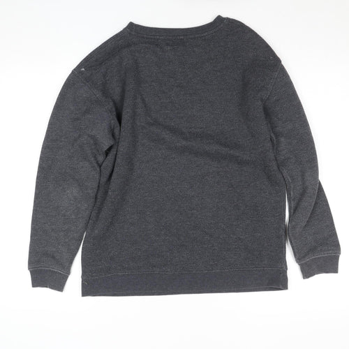 Nobody’s Child Women’s Grey Small Organic Cotton Blend Pullover Sweatshirt
