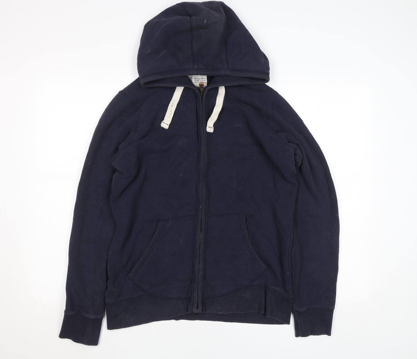 Fat Face Women’s Navy Full Zip Hoodie Size 16 Cotton Blend Casual Warm