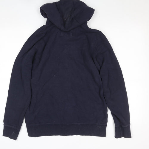 Fat Face Women’s Navy Full Zip Hoodie Size 16 Cotton Blend Casual Warm