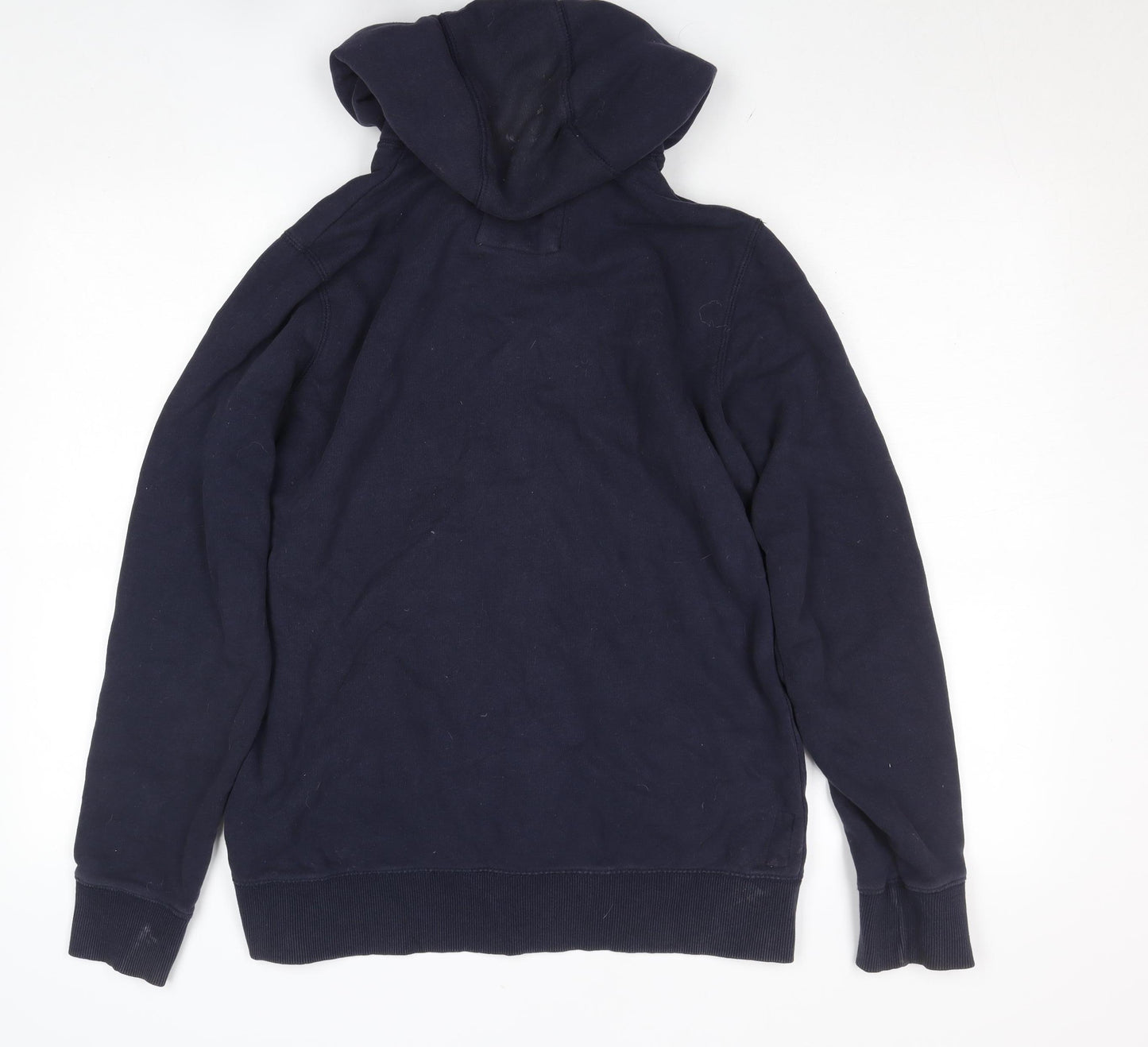 Fat Face Women’s Navy Full Zip Hoodie Size 16 Cotton Blend Casual Warm