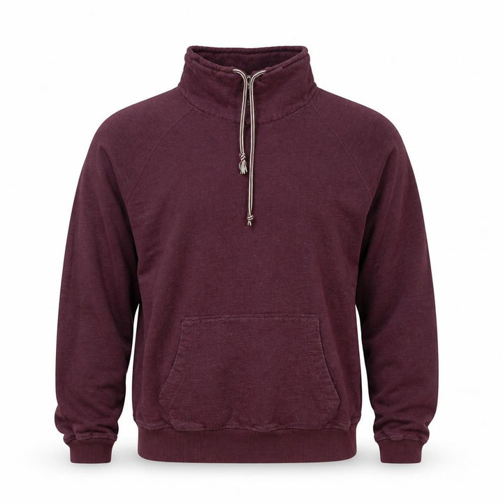 Pull&Bear Men's Red High Neck Pullover Sweatshirt Size M