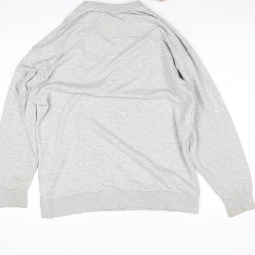 Pineapple Women’s Grey Crew Neck Pullover Sweatshirt Size M 12-14