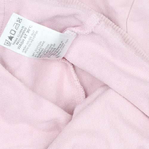 Marks and Spencer Girls Pale Pink Full Zip Hoodie 13-14 Years