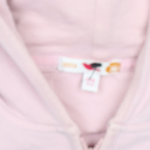 Marks and Spencer Girls Pale Pink Full Zip Hoodie 13-14 Years