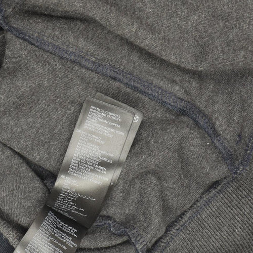 Reiss Womens Navy Full Zip Hoodie XXL Cotton Blend