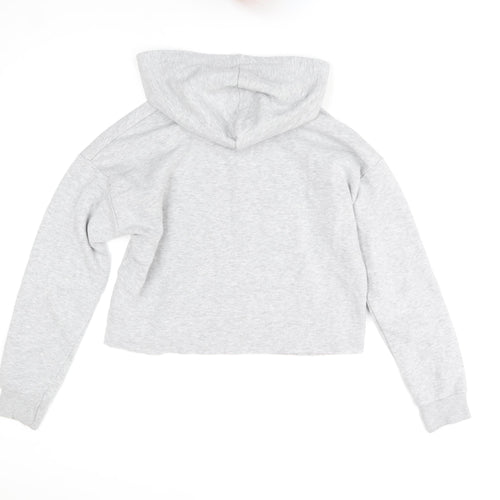 New Look 915 Girls Grey Santa Monica Cropped Hoodie Age 14-15 Years Pullover