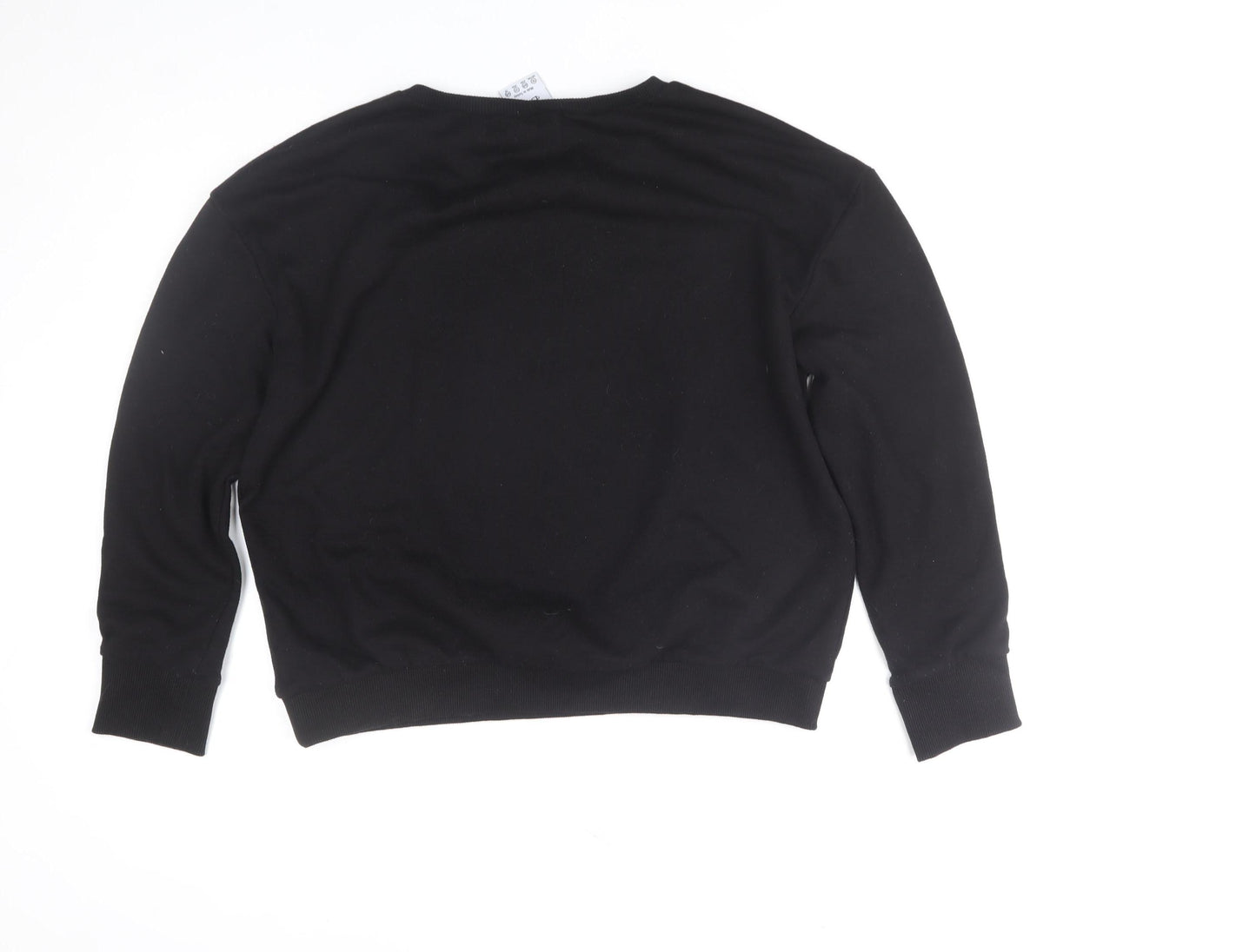 Disney Women Black Minnie Mouse Sweatshirt Size 16 Cotton Blend