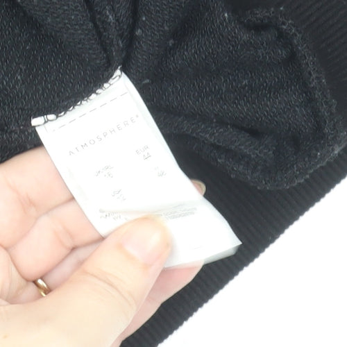 Disney Women Black Minnie Mouse Sweatshirt Size 16 Cotton Blend