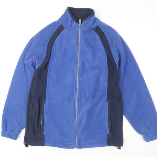 Cotton Traders Men's Blue Fleece Full Zip Jacket Size M Regular Fit