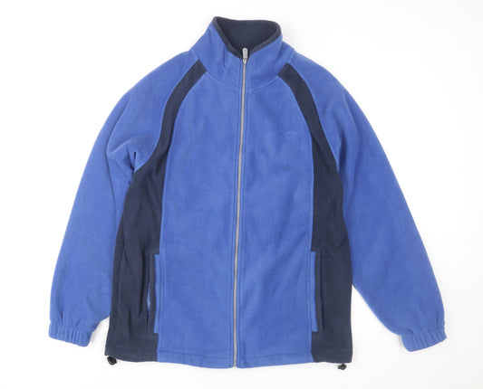 Cotton Traders Men's Blue Fleece Full Zip Jacket Size M Regular Fit