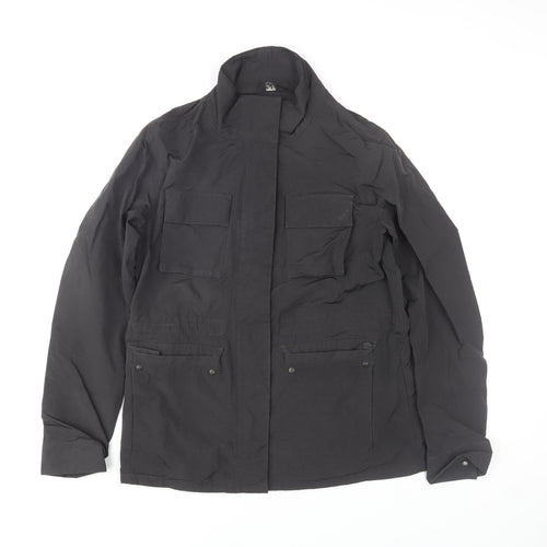 Superdry Womens Black Military Jacket Size 12 Cotton Blend
