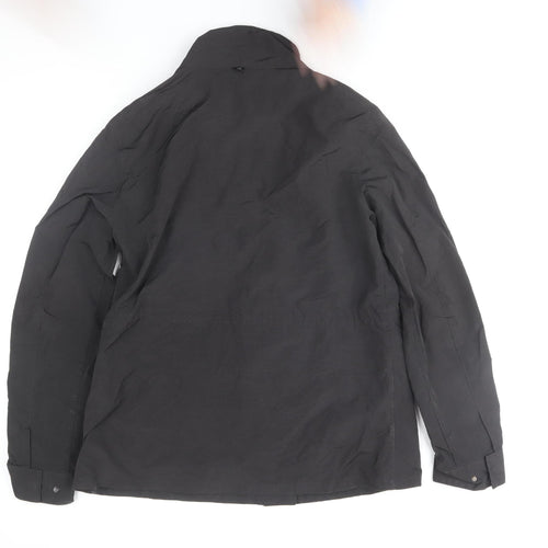 Superdry Womens Black Military Jacket Size 12 Cotton Blend