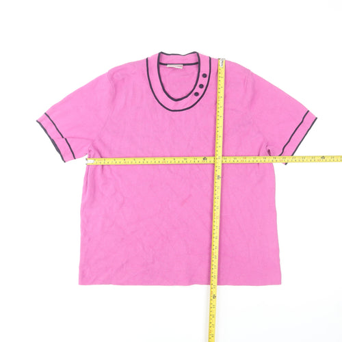Eastex Women's Pink Short Sleeve Knit T-Shirt Size 18