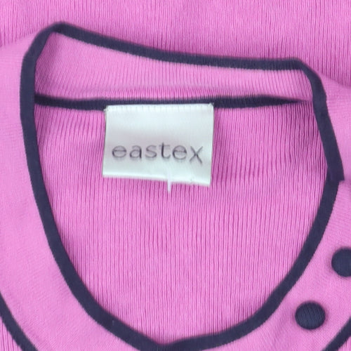 Eastex Women's Pink Short Sleeve Knit T-Shirt Size 18