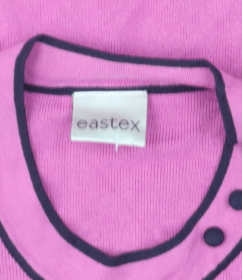 Eastex Women's Pink Short Sleeve Knit T-Shirt Size 18