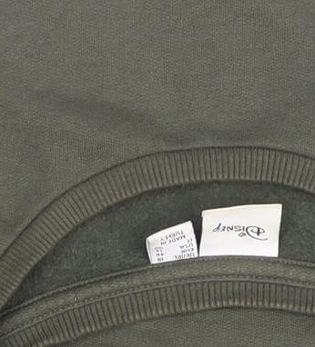 Disney Women’s Green Mickey Mouse Crew Neck Pullover Jumper Size L