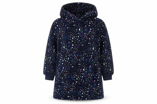 Marks and Spencer Boys Multicoloured Fleece Hooded One Piece Nightwear 9-10 Years