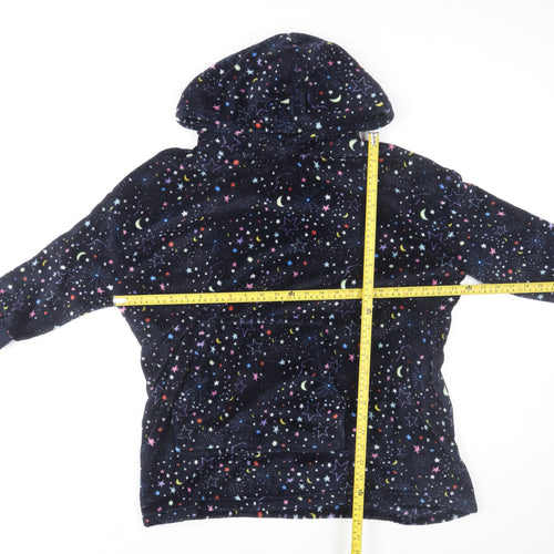 Marks and Spencer Boys Multicoloured Fleece Hooded One Piece Nightwear 9-10 Years