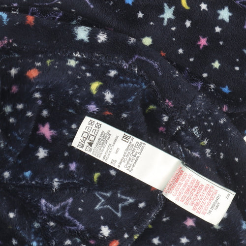 Marks and Spencer Boys Multicoloured Fleece Hooded One Piece Nightwear 9-10 Years