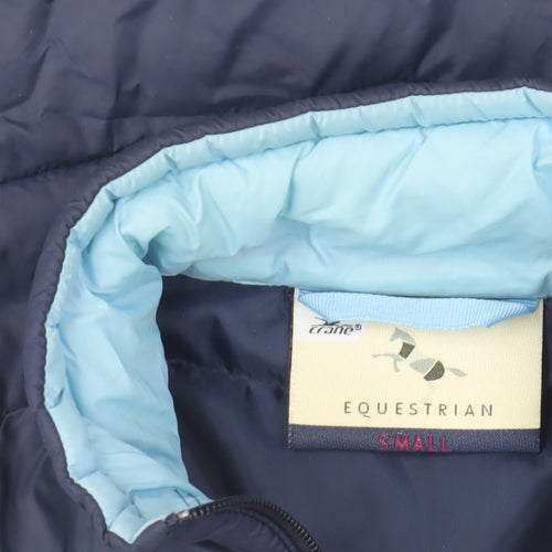 Crane Equestrian Women's Blue Padded Waistcoat Size S