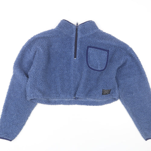 Urban Outfitters Blue Fleece Women's Medium 1/2 Zip Hoodie