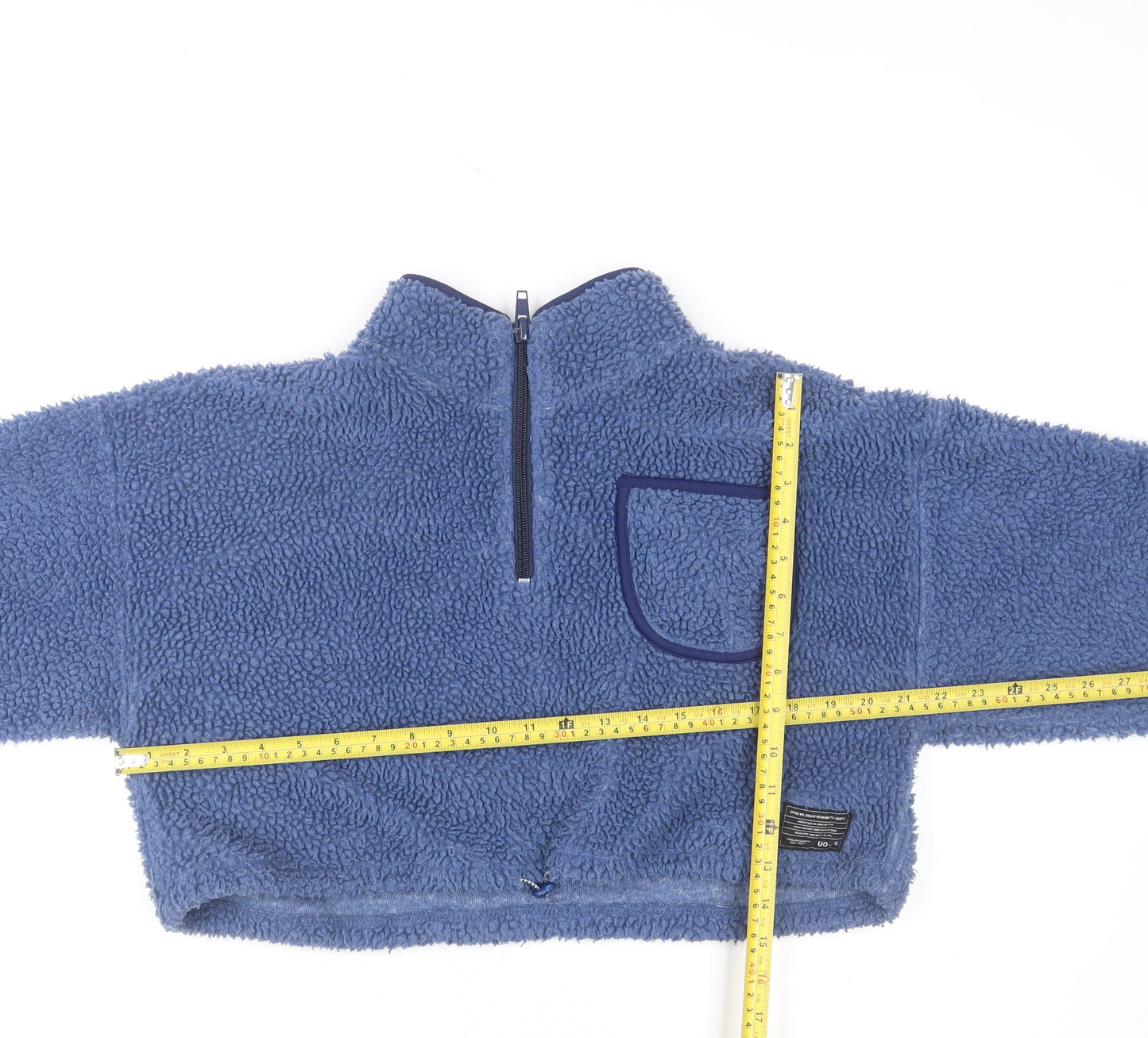 Urban Outfitters Blue Fleece Women's Medium 1/2 Zip Hoodie