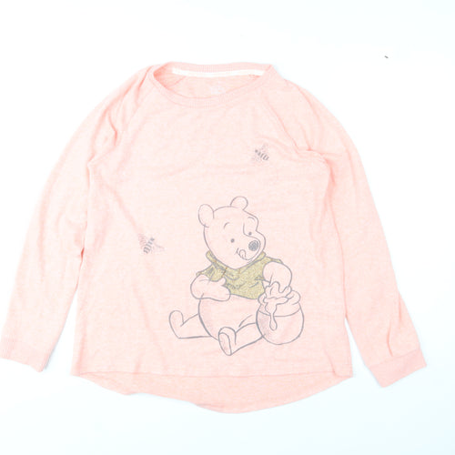 Disney Women’s Pink Winnie the Pooh Pullover Jumper Size M (12-14)