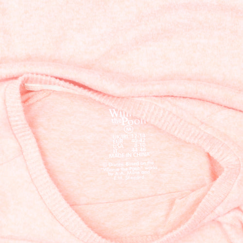 Disney Women’s Pink Winnie the Pooh Pullover Jumper Size M (12-14)
