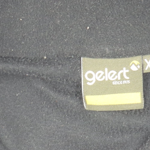 Gelert Womens Black XS Fleece 1/4 Zip Pullover Activewear Top