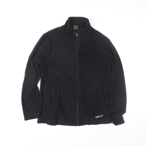 Gelert Womens Black Fleece Full Zip Basic Jacket Size 14
