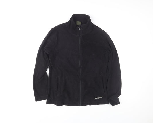 Gelert Womens Black Fleece Full Zip Basic Jacket Size 14