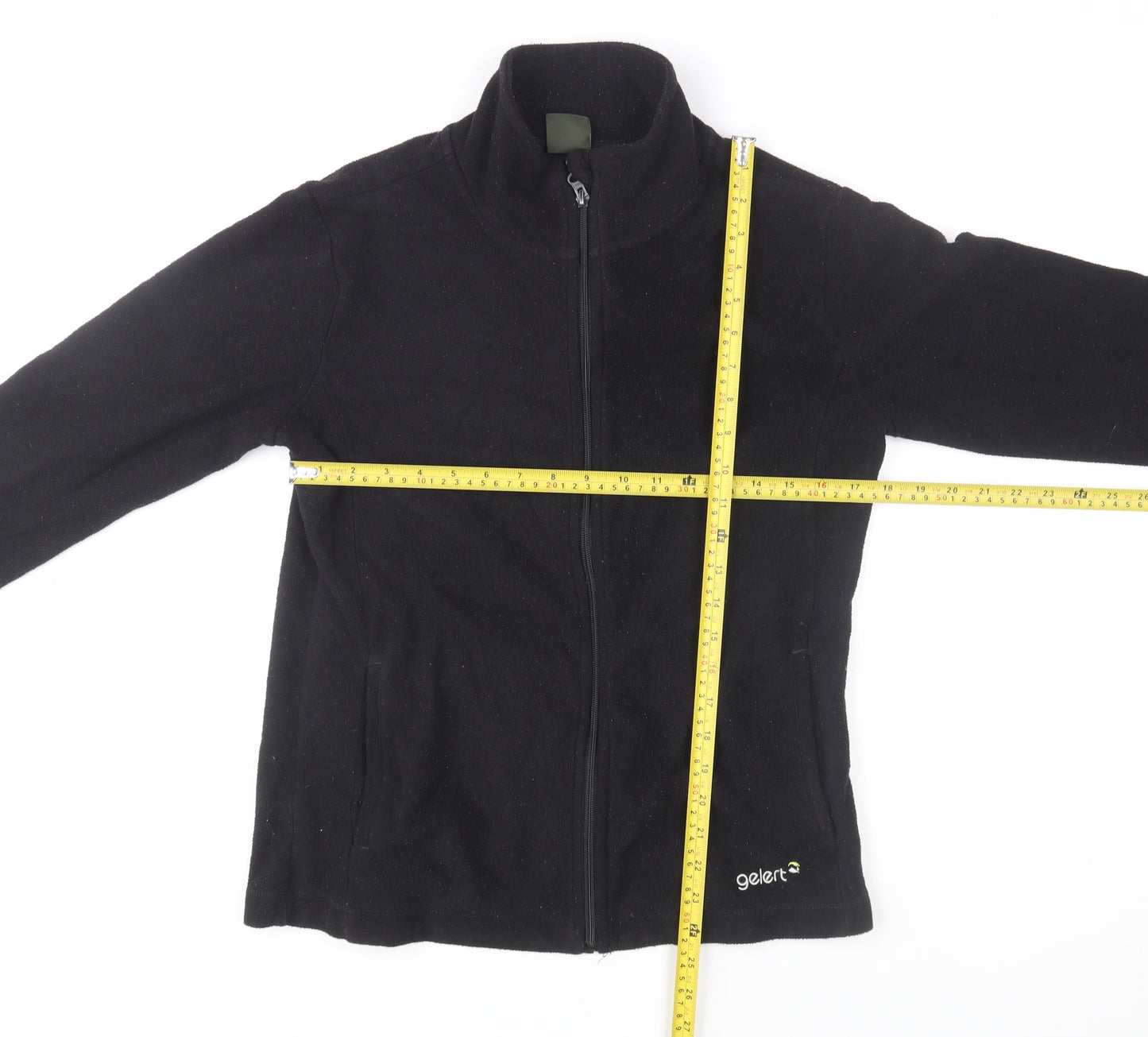 Gelert Womens Black Fleece Full Zip Basic Jacket Size 14