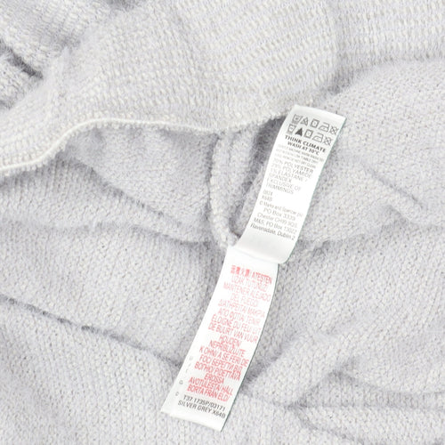 Marks and Spencer Women’s Silver Grey Knit Joggers Size L Regular