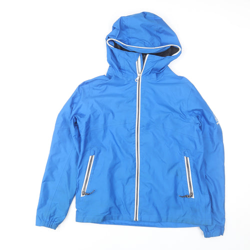 Tribord Boys Blue Hooded Waterproof Rain Jacket 14-15 Years