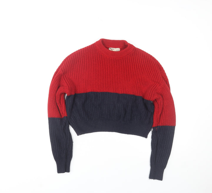Pull&Bear Women’s Multicoloured Chunky Knit Jumper Size S