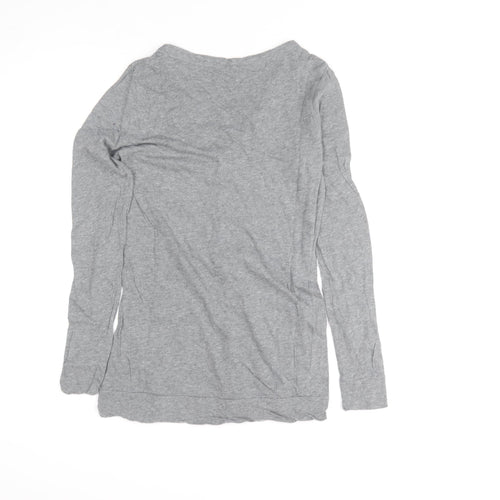 Mossimo Supply Co Womens Grey Long Sleeve Button-Up Cardigan M